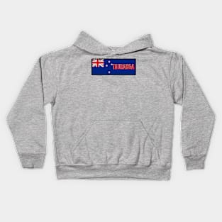 Tauranga City in New Zealand Flag Kids Hoodie